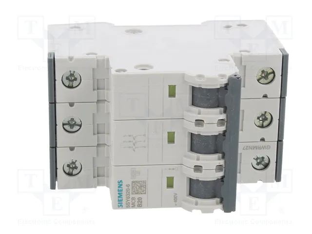 SIEMENS 5SY6320-6 Interruptor magnetotérmico 20A 3 polos 6kA