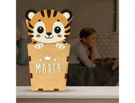 Wondee Cubilete Portalápices Personalizable Infantil Madera 180x80x100 mm
