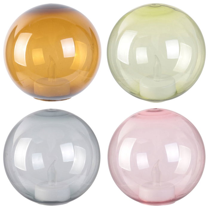 The Candle Factory Vela Led De Mesa 9x9,5 cm con Efecto Llama Titilante