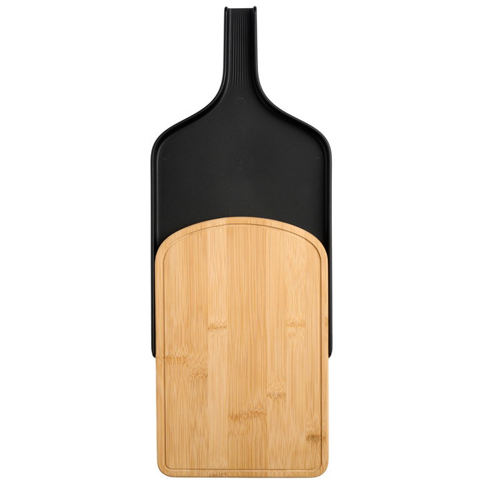 Day Tabla Cortar con Bandeja para Recoger Alimentos Cocina Bambú Plástico 30x20 cm