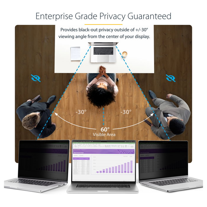 StarTech Filtro de Privacidad Magnético para MacBook Pro 16in (2021/2023) - Anti Luz Azul y Antirreflejo