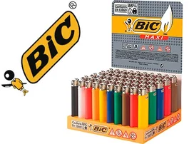 Bic Encendedor Maxi J26 Colores Surtidos Expositor de 50 Unidades
