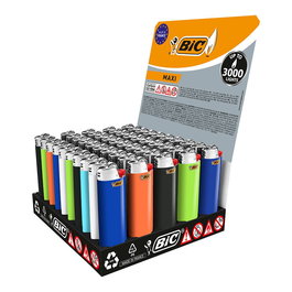 Bic Encendedor Maxi j26 Colores Surtidos Expositor 50 Unidades