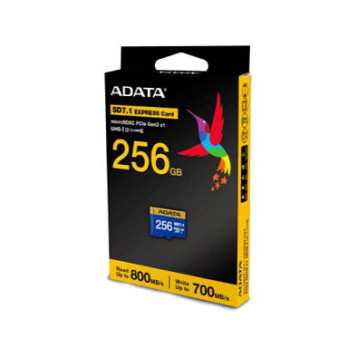 Adata Extreme microSDXC 256 GB SD7.1 Azul/Amarillo Adata Extreme microSDXC 256 GB SD7.1 Azul/Amarillo