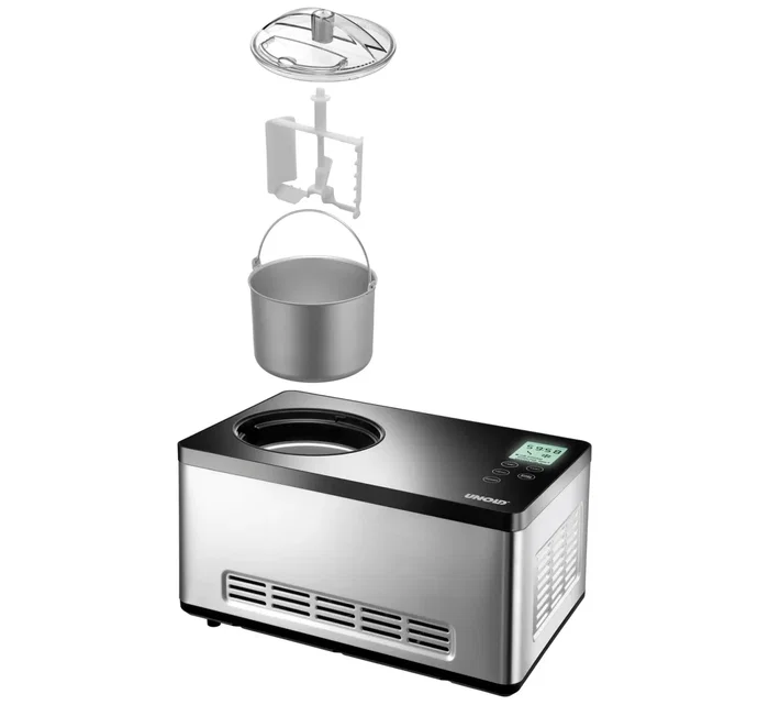 Unold 48845 Heladera con Compresor 2L 180W Negro Acero Inoxidable LCD