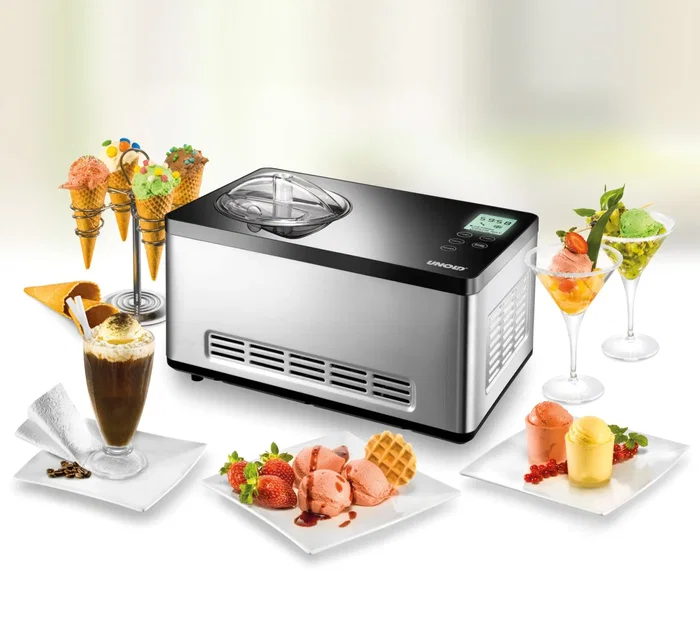 Unold 48845 Heladera con Compresor 2L 180W Negro Acero Inoxidable LCD
