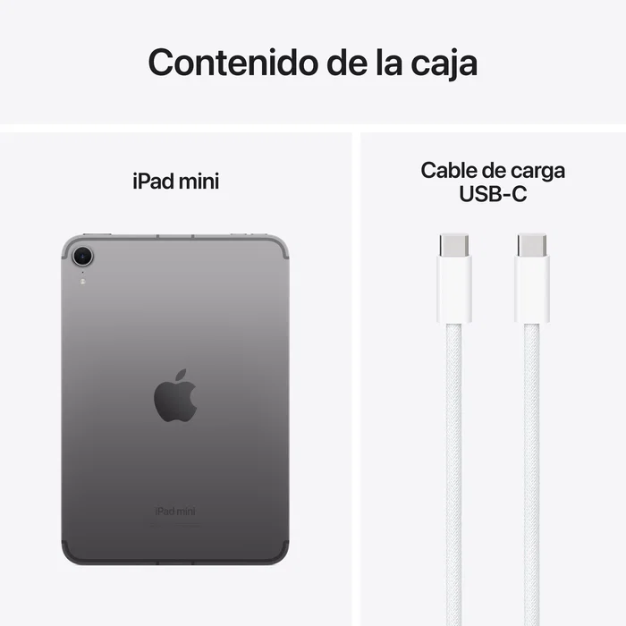 Apple iPad mini 7ª generación Wi-Fi + 5G 256 GB Gris Espacial - Pantalla Liquid Retina de 8.3 pulgadas, iPadOS 18, Chip A17 Pro Apple iPad mini 7ª generación Wi-Fi + 5G 256 GB Gris Espacial - Pantalla Liquid Retina de 8.3 pulgadas, iPadOS 18, Chip A17 Pro