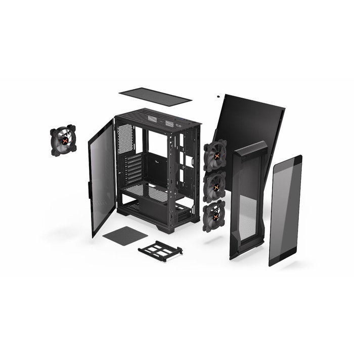 Krux KRUX Heko Caja de ordenador Midi Tower negra