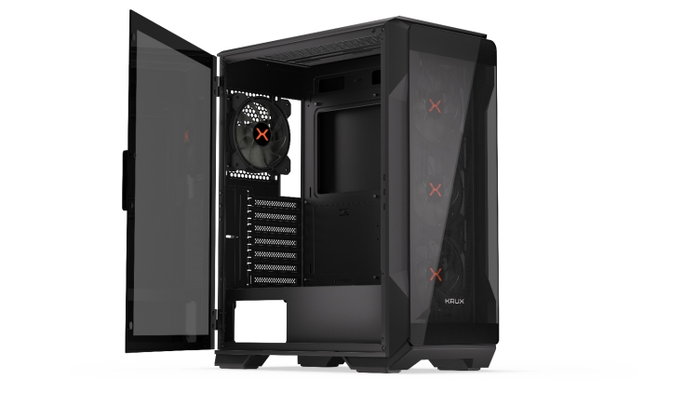 Krux Heko Caja de Ordenador ATX Cristal Templado 4 Ventiladores ARGB 120mm Filtros Antipolvo