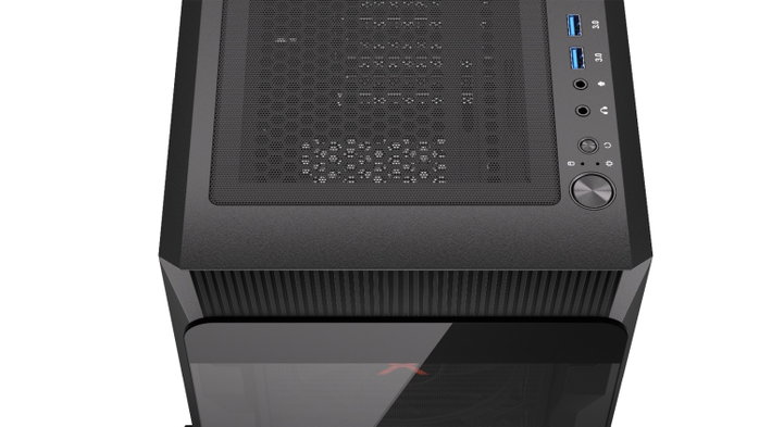Krux Heko Caja de Ordenador ATX Cristal Templado 4 Ventiladores ARGB 120mm Filtros Antipolvo
