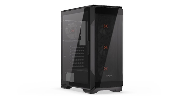 Krux Heko Caja de Ordenador ATX Cristal Templado 4 Ventiladores ARGB 120mm Filtros Antipolvo