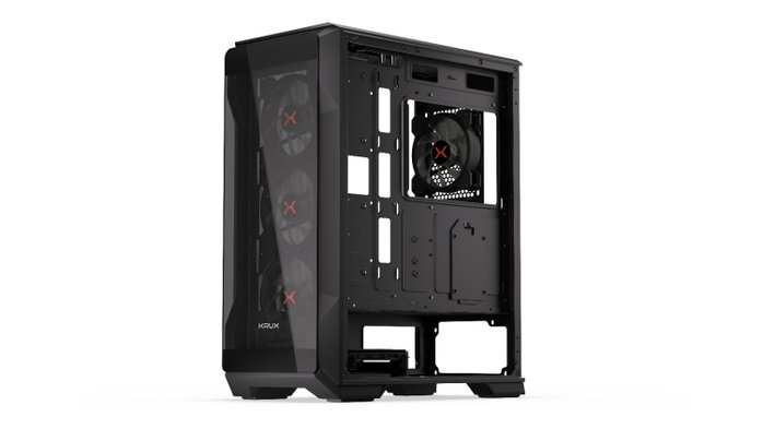 Krux Heko Caja de Ordenador ATX Cristal Templado 4 Ventiladores ARGB 120mm Filtros Antipolvo