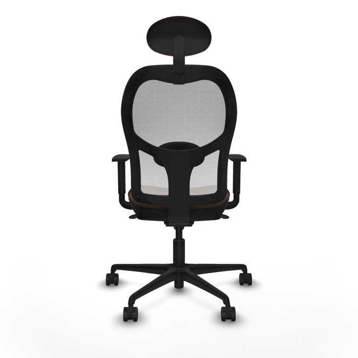 PIQUERAS Y CRESPO Silla de oficina Jorquera marrón oscuro y blanco PIQUERAS Y CRESPO Silla de oficina Jorquera marrón oscuro y blanco