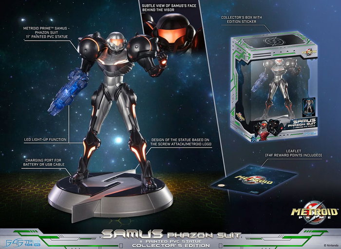 Metroid Prime Estatua PVC Samus Phazon Suit Collector´s Edition 28 cm