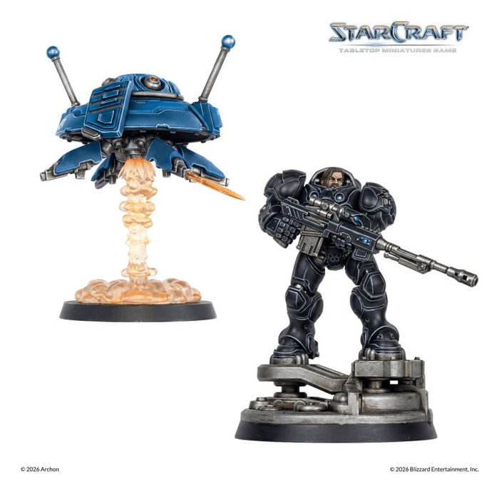 Archon Studio StarCraft TMG Héroe Set de Expansión Terran: Jim Raynor & Point Defense Drone Archon Studio StarCraft TMG Héroe Set de Expansión Terran: Jim Raynor & Point Defense Drone