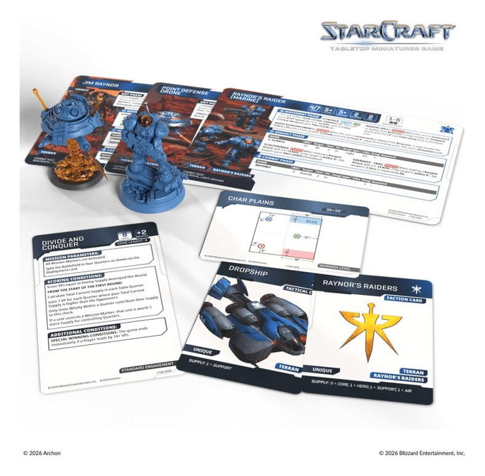 Archon Studio StarCraft TMG Héroe Set de Expansión Terran: Jim Raynor & Point Defense Drone Archon Studio StarCraft TMG Héroe Set de Expansión Terran: Jim Raynor & Point Defense Drone