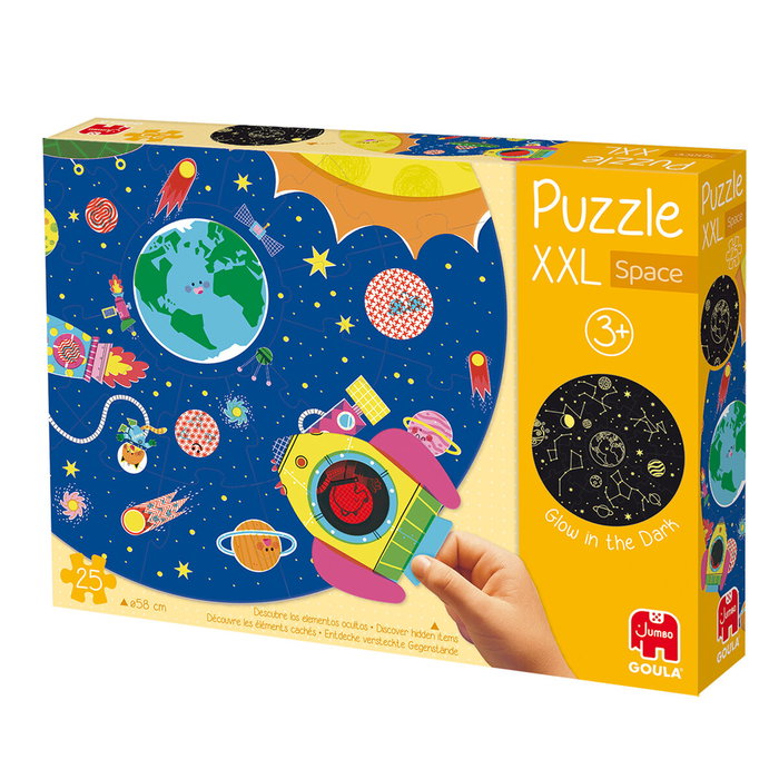 Diset Puzzle Circular XXL Space Temática Espacial Fosforescente Diset Puzzle Circular XXL Space Temática Espacial Fosforescente