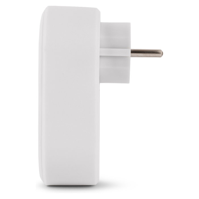 ENTAC Adaptador de enchufe EPAG-1EE-2USB-W con 2x USB-A Blanco