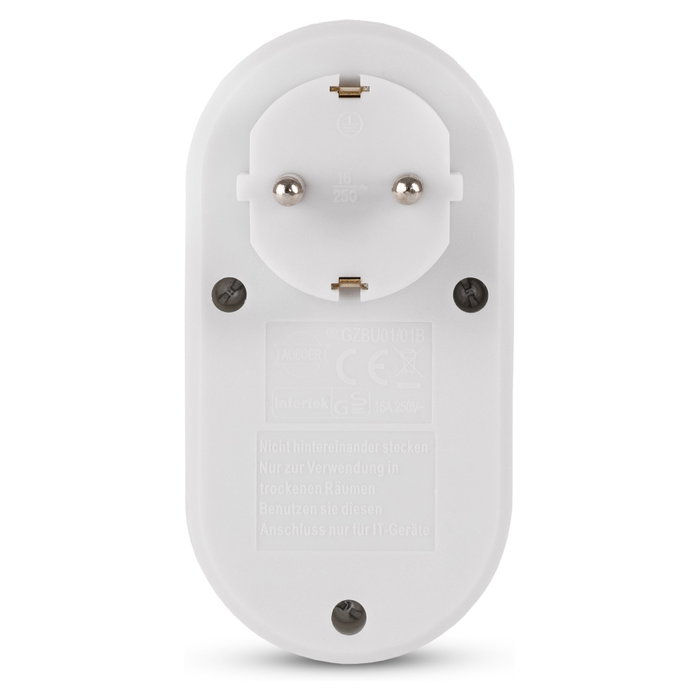 ENTAC Adaptador de enchufe EPAG-1EE-2USB-W con 2x USB-A Blanco