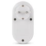 ENTAC Adaptador de enchufe EPAG-1EE-2USB-W con 2x USB-A Blanco