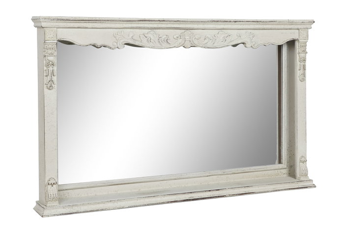 DKD Home Decor Espejo Abeto MDF Envejecido Blanco 125x12x76 cm DKD Home Decor Espejo Abeto MDF Envejecido Blanco 125x12x76 cm