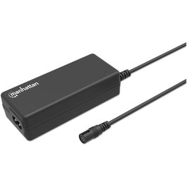MANHATTAN 180962 Fuente de Alimentación Interna para Portátil 65W, Voltaje Universal 110-240V, Con 9 Conectores de Salida, Negro