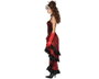 Otros Disfraz Charleston años 20 para Mujer Adulto - Vestido Rojo Borgoña con Detalles Negro y Dorado - Talla XXL