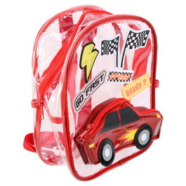 Home Deco Factory Mochila Infantil Coche Transparente PVC