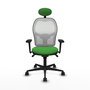 PIQUERAS Y CRESPO Silla de oficina Jorquera Verde y Blanco