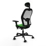 PIQUERAS Y CRESPO Silla de oficina Jorquera Verde y Blanco