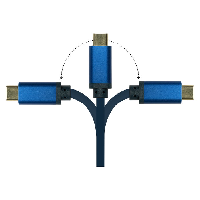 GoodConnections Adaptador SmartFLEX USB-C a HDMI Azul 1m