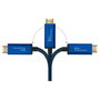 GoodConnections Adaptador SmartFLEX USB-C a HDMI Azul 1m