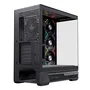 Einarex S800 RGB Negra con Cristal Templado y 4 Ventiladores