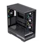Einarex S800 RGB Negra con Cristal Templado y 4 Ventiladores