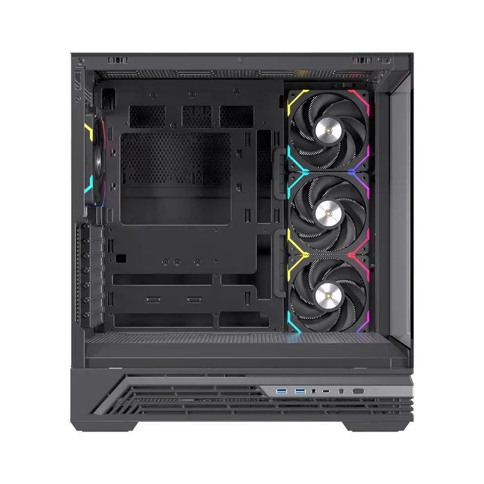 Einarex S800 RGB Negra con Cristal Templado y 4 Ventiladores