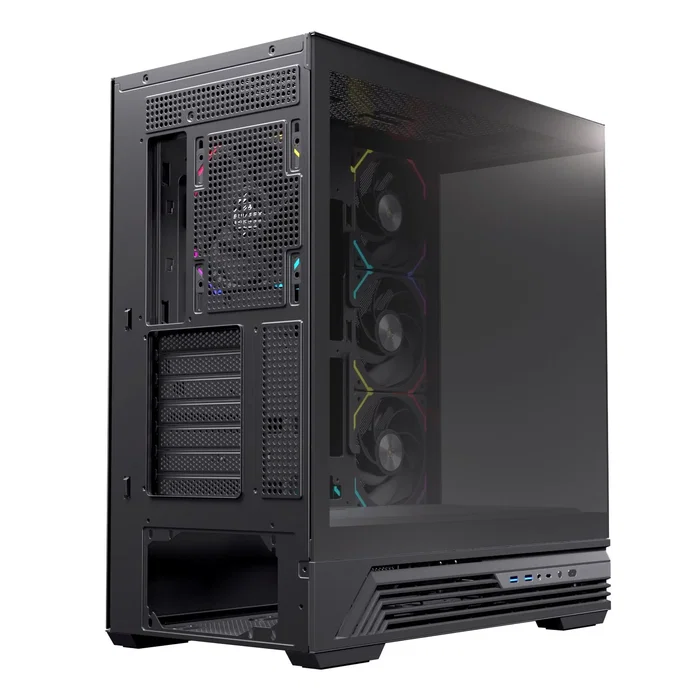 Einarex S800 RGB Negra con Cristal Templado y 4 Ventiladores