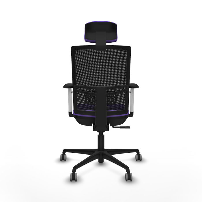 PIQUERAS Y CRESPO Silla de oficina Yunquera Lila y Negro con Mecanismo Sincro PIQUERAS Y CRESPO Silla de oficina Yunquera Lila y Negro con Mecanismo Sincro