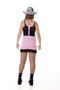 Creaciones Llopis Disfraz Adulto Vaquera Rosa Talla L