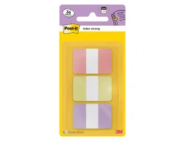 Post-it Banderitas Separadoras Rígidas Dispensador Index Strong 686-3 25,4x38,1 mm Pack 36