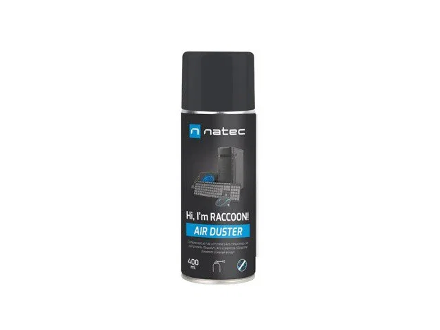 NATEC Raccoon 400 - Limpiador de aire comprimido, 400 ml