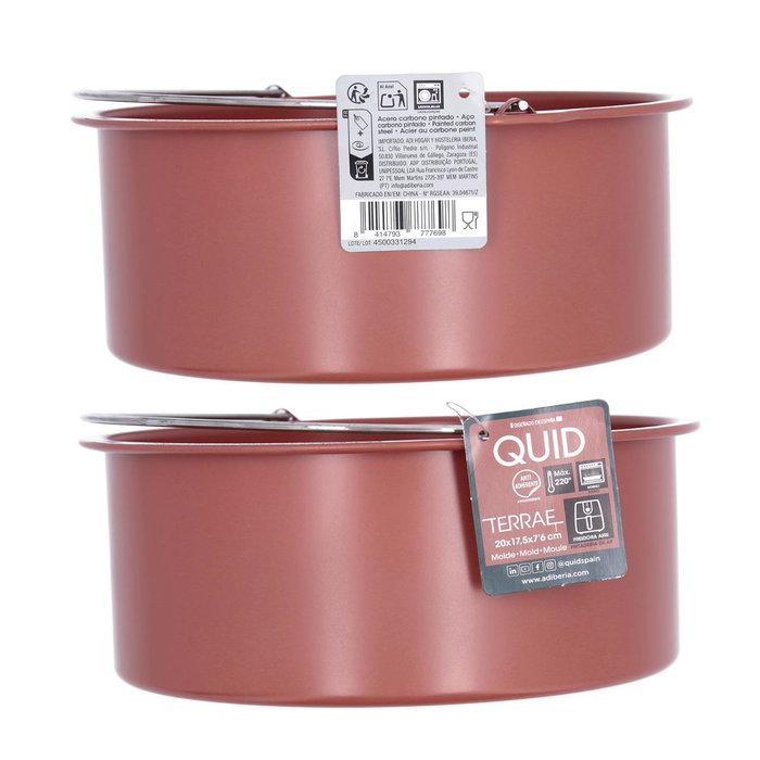 Molde Redondo Acero Carbono Terrae Quid 20x17,5x7,6 cm