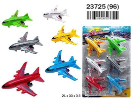 Rama Aviones Comerciales Set 6 unidades 21x33x3,5 cm