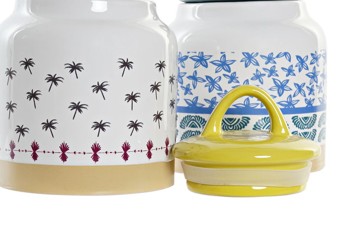 DKD Home Decor Botes de Gres Africa Mate Surtido de 2