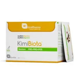 Kimipharma Kimibiota 360 Comp. Alimento Complementario para Perros y Gatos con Prebióticos, Probióticos y Pós-bióticos para Función Intestinal Saludable