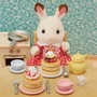 Sylvanian Families 5225 Set de Bocadillos para Panqueques con Sartén, Teteras y Accesorios