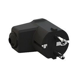 Bachmann 960.102 Adaptador de enchufe Tipo F negro