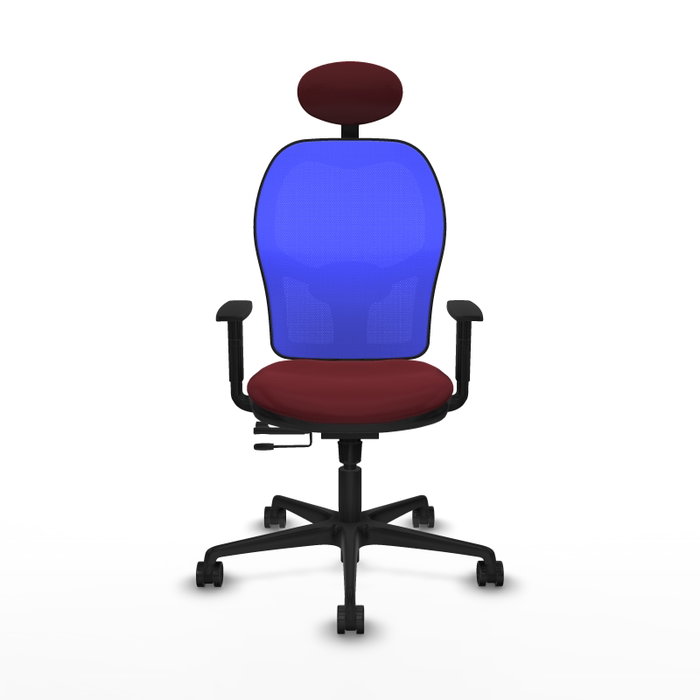 PIQUERAS Y CRESPO Silla de oficina Jorquera Granate y Azul
