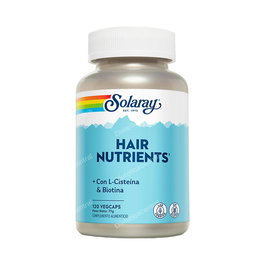 SOLARAY Hair Nutrients 120 Cápsulas - Multivitamínico y Mineral para el Mantenimiento Capilar con Biotina y Zinc