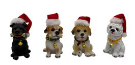 DKD Home Decor Figura de Resina Perro Surtido de 4 Modelos Multicolor