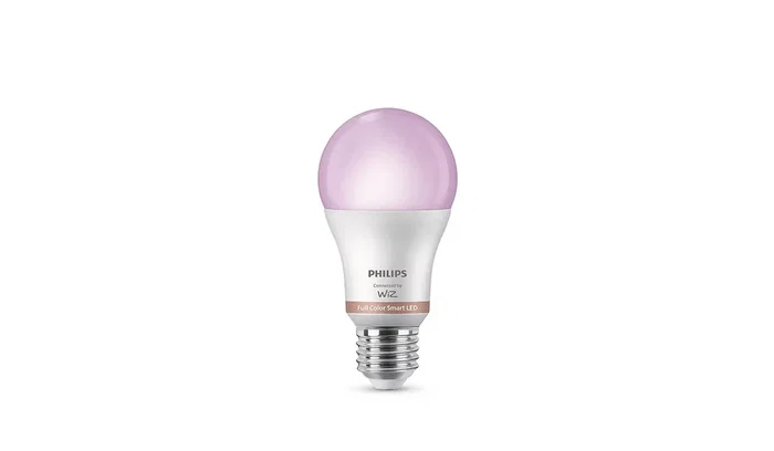 WiZ (Philips) Bombilla LED Inteligente Wi-Fi/Bluetooth RGB Multicolor y Blanca Ajustable 12.5W (Equivalente 100W) Forma A60 Acabado Mate E27 - Ref. 8721103046611